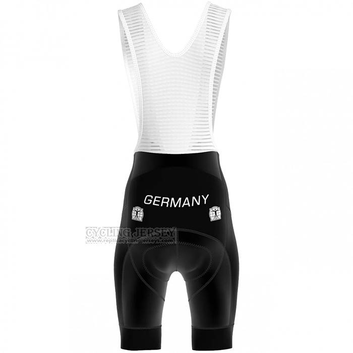 2023 Cycling Jersey Germany White Short Sleeve And Bib Short